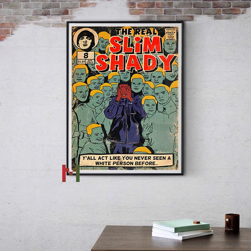 Eminem Rap Music Canvas Wall Art